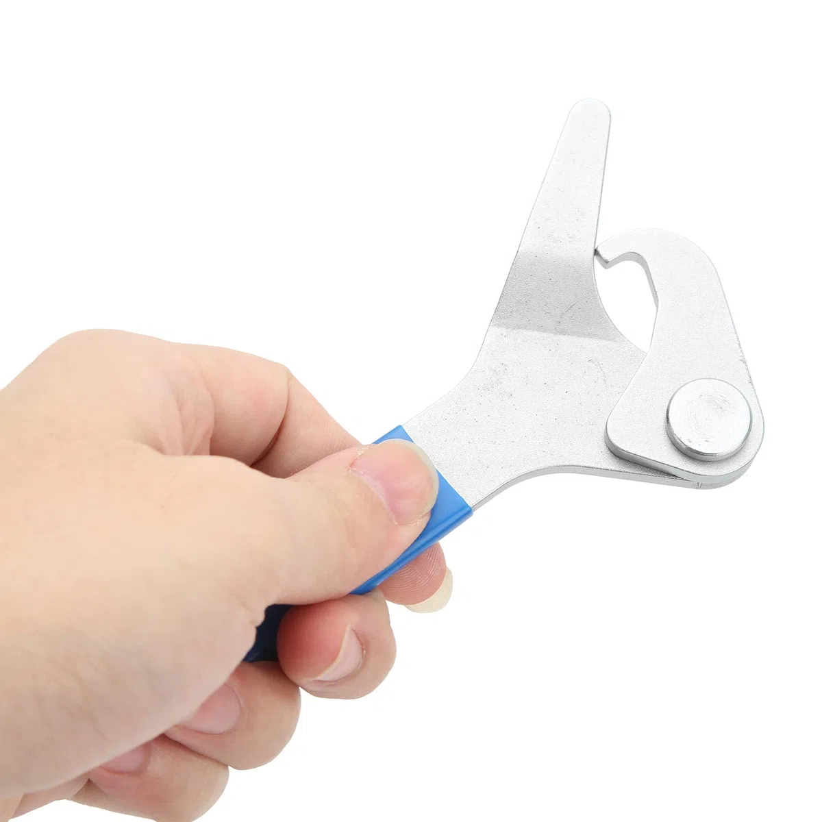 AYNEFY Herramienta de Ajuste de Precarga del Amortiguador de Motocicleta Llave de Amortiguador Llave Antideslizante de Gancho y Garra Ajustable para Bobinas de Resorte de 35 Mm-75 Mm