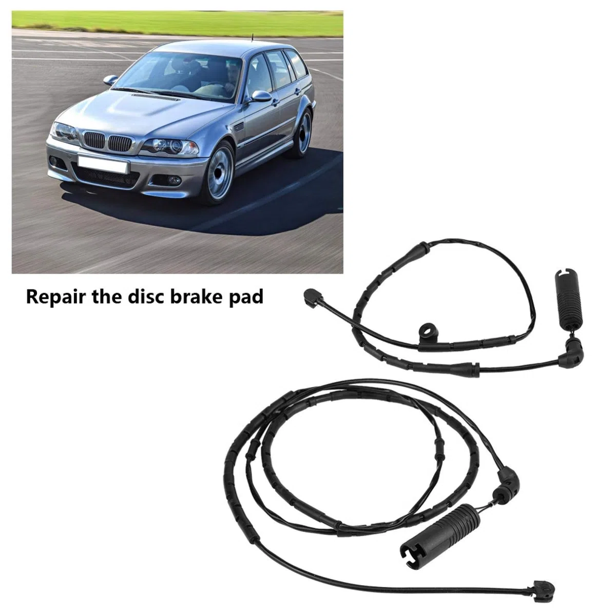 Sensor de Pastilla de freno,Sensor de pastillas de freno delantero y trasero para BMW E46 E85 320i 323Ci 323i 325Ci 34351164371 34351164372