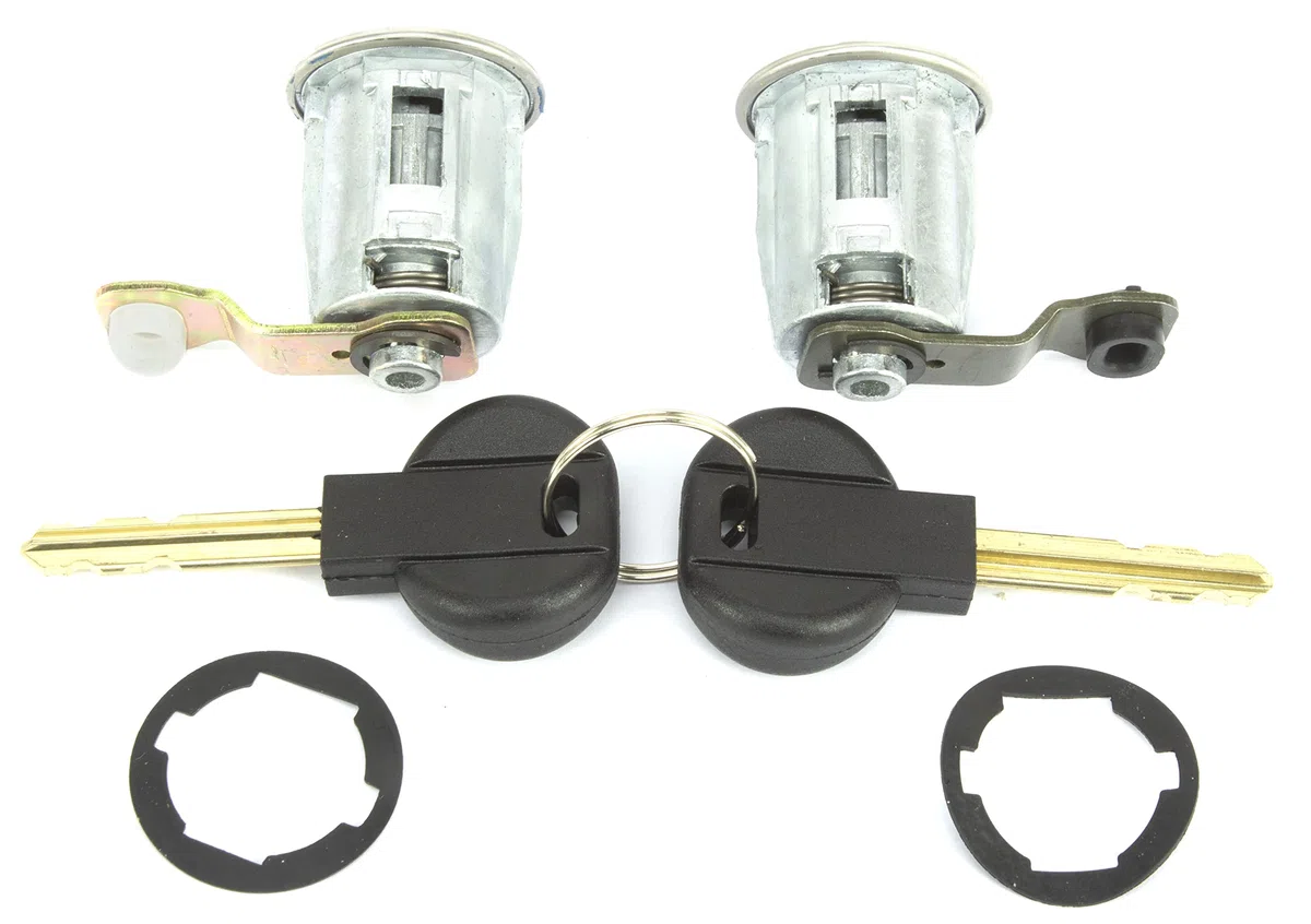 TarosTrade 60-0427-N-83744 Set De Bombines De Puerta Delantero Con 2 Llaves Iguales