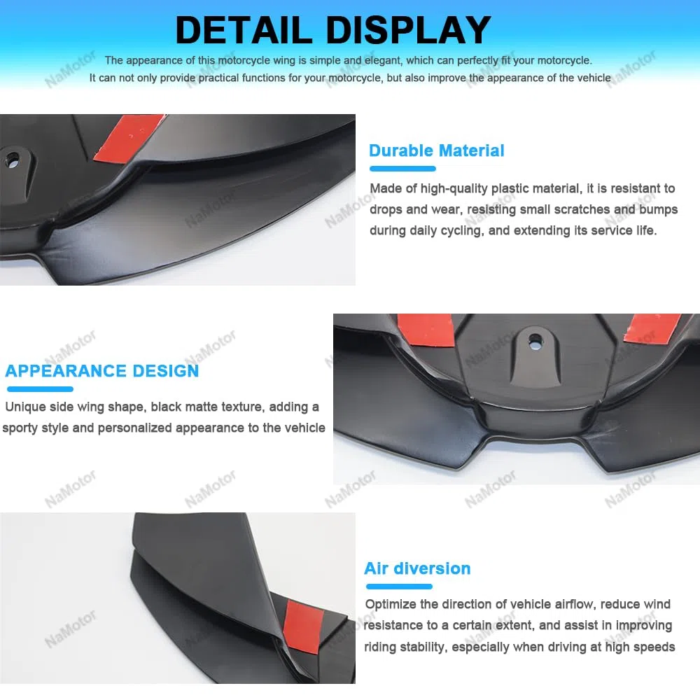 Alerón delantero para MT 07 MT07 2024 2025 Kit de ala aerodinámica de alerón delantero Winglet