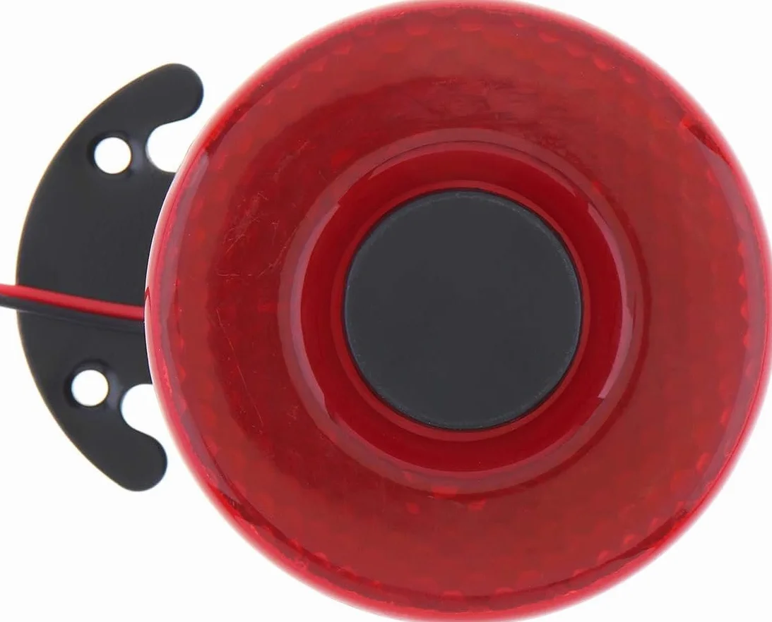 Alarma de respaldo para automóvil, 12V / 24V 105dB Alarma de marcha atrás universal para automóvil Cuerno de respaldo zumbador de zumbador inverso con luz