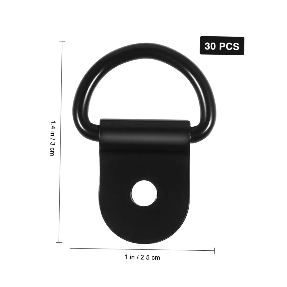 Anclaje de Amarre de Anillo D de Alta Resistencia de Acero Inoxidable de 30 Piezas para Remolques Camiones RV Campers RV Motocicletas Y Vehículos ()