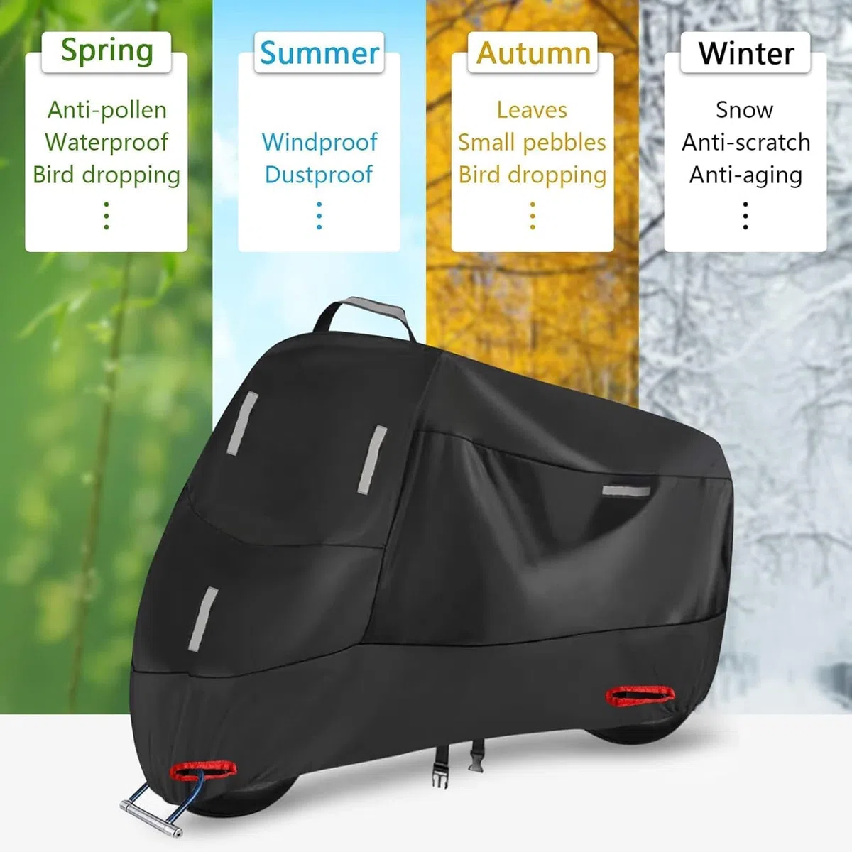 Funda para Moto para Yamaha Tracer 9 GT Tracer 900 Tracer 9/GT Tracer9gt, Cubierta de Motocicleta Protectora al Aire Libre a Prueba de Polvo Sol Lluvia Viento Nieve