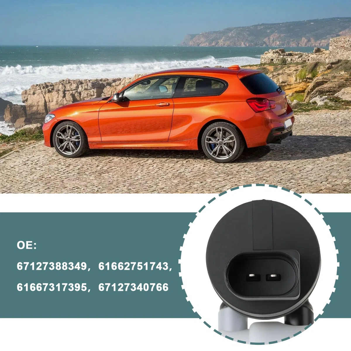 Bomba Lavaparabrisas para Compatible con BMW Serie 1 Diésel Hatchback 2019-2025 (67127388349 61662751743 61667317395)