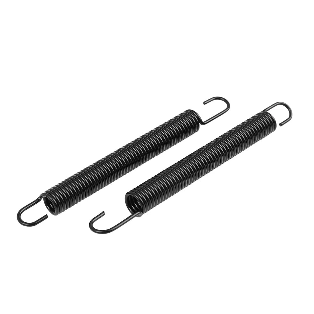 sourcing map Muelle para Caballete Resorte de Retorno de Pie de Apoyo de 13cm de Longitud de Moto Negro 2Pcs
