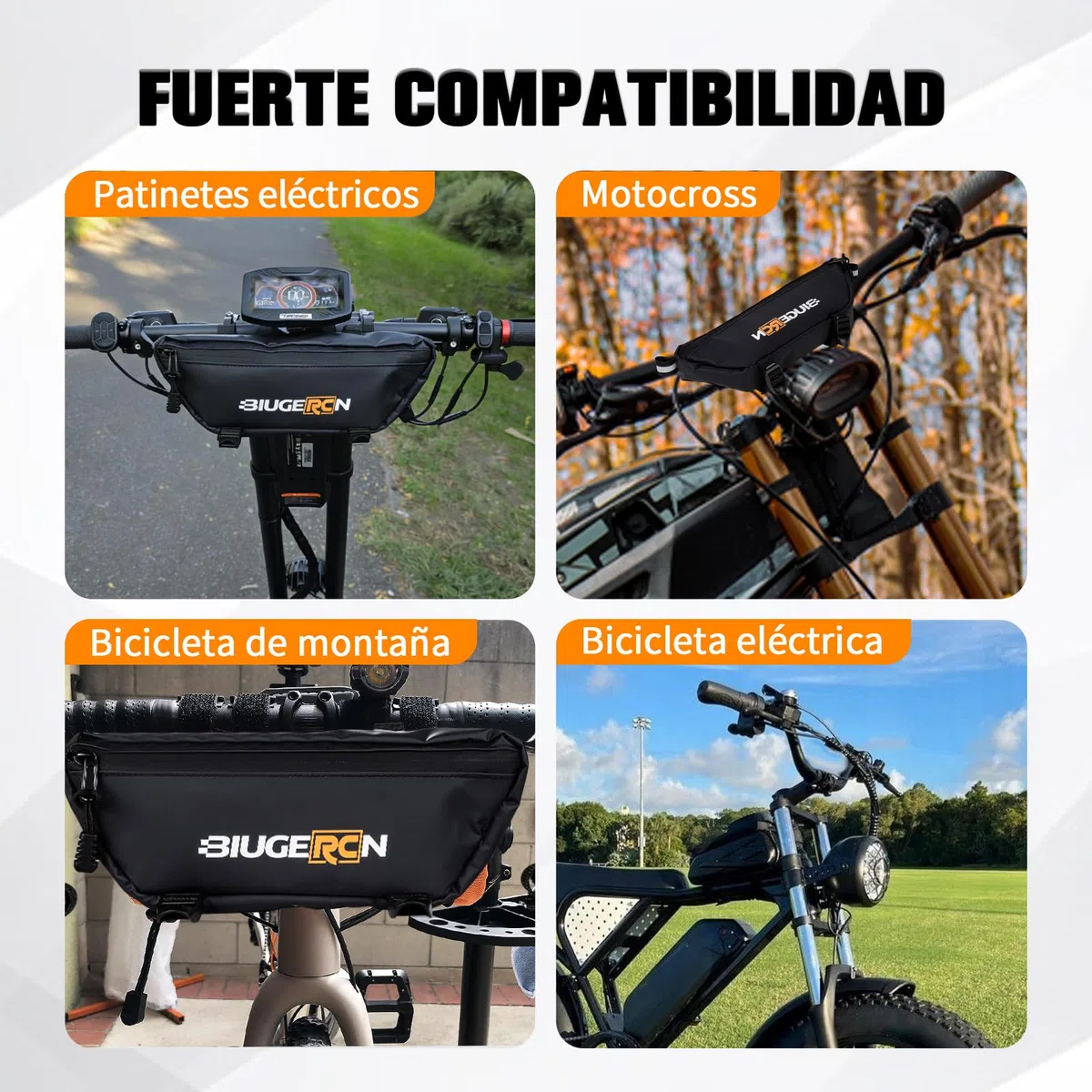 Bolsa Manillar Moto Bolsa Herramientas Moto Universal para Surron S/X/L1E para Talaria X3/MX4/MX5 Motocross Enduro E-Bike
