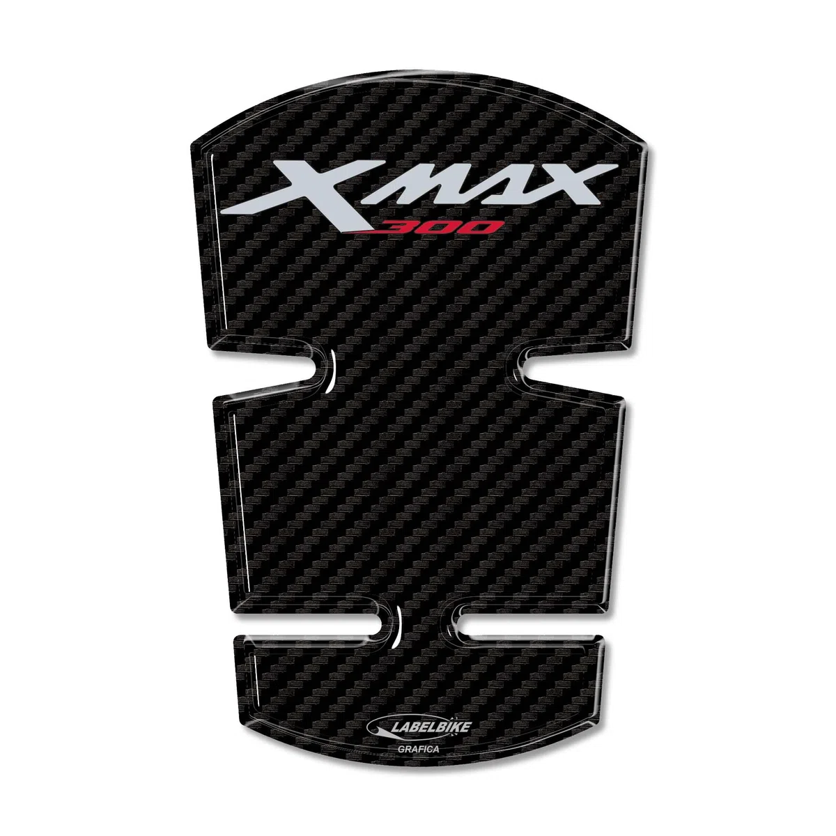 labelbike - Pegatina 3D Moto Tanque Protección y Decoración de Resina Compatible con Yamaha Xmax 300