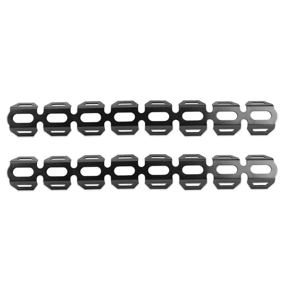 Calor del silenciador de escape, protector del tubo de escape de la motocicleta, cubierta antiescaldadura de aleación de aluminio premium con abrazaderas, protector del talón (Negra)