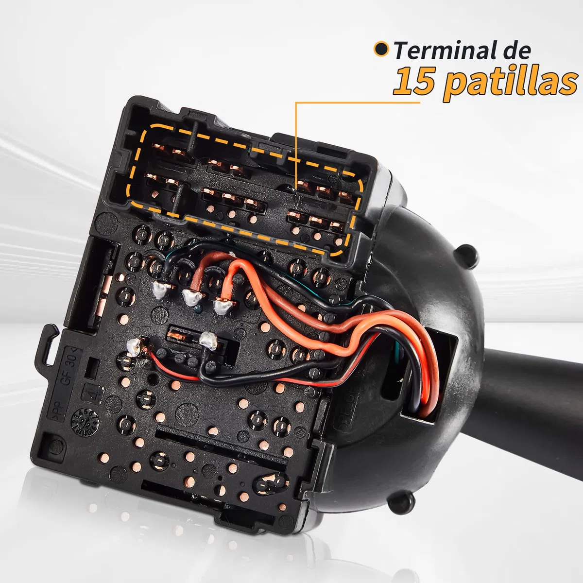 Interruptor Indicador de Columna de Dirección, Mando Luces para Sandero, Dokker, Duster, Lodgy, Logan, Stepway, Interruptor Tallo Indicador Faro 8201167988 681726046R 255405056R 255400337R