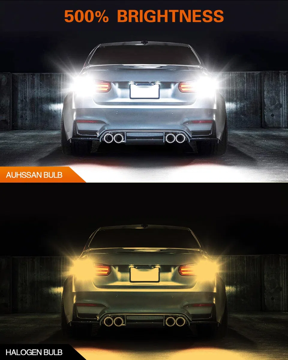 2 Piezas T15 W16W LED Bombilla 6000K Blanco Frío 12SMD 921 912 955 Bombilla Automotriz Canbus Sin Error 2000LM para Luces de Marcha Atrás para Automóviles 12V 24V