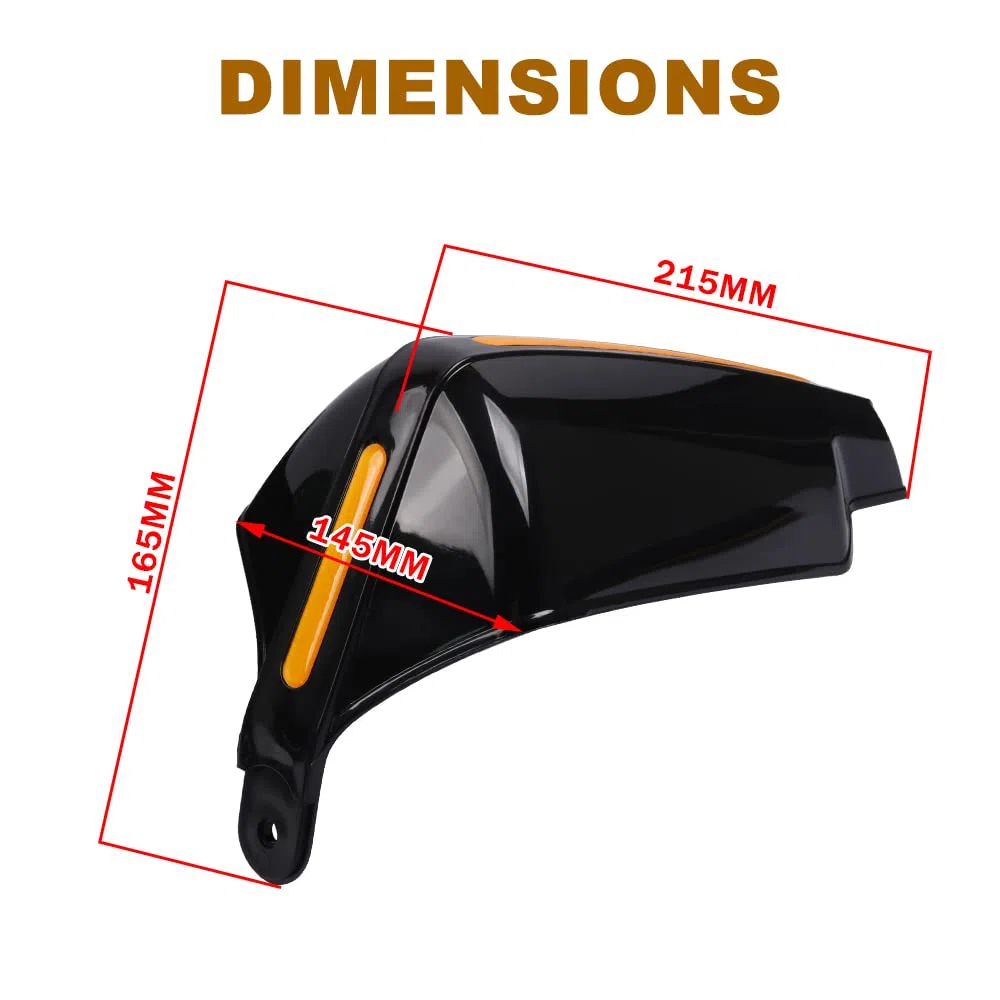 TPARIS Moto Protectores de Mano, para Kymco Super Dink 300 300i 125 XTown Grand G Dink 300 Motocicleta Protectores Parabrisas Protección de Manos Guardamanos Agarre Manillar Escudo,Black Style