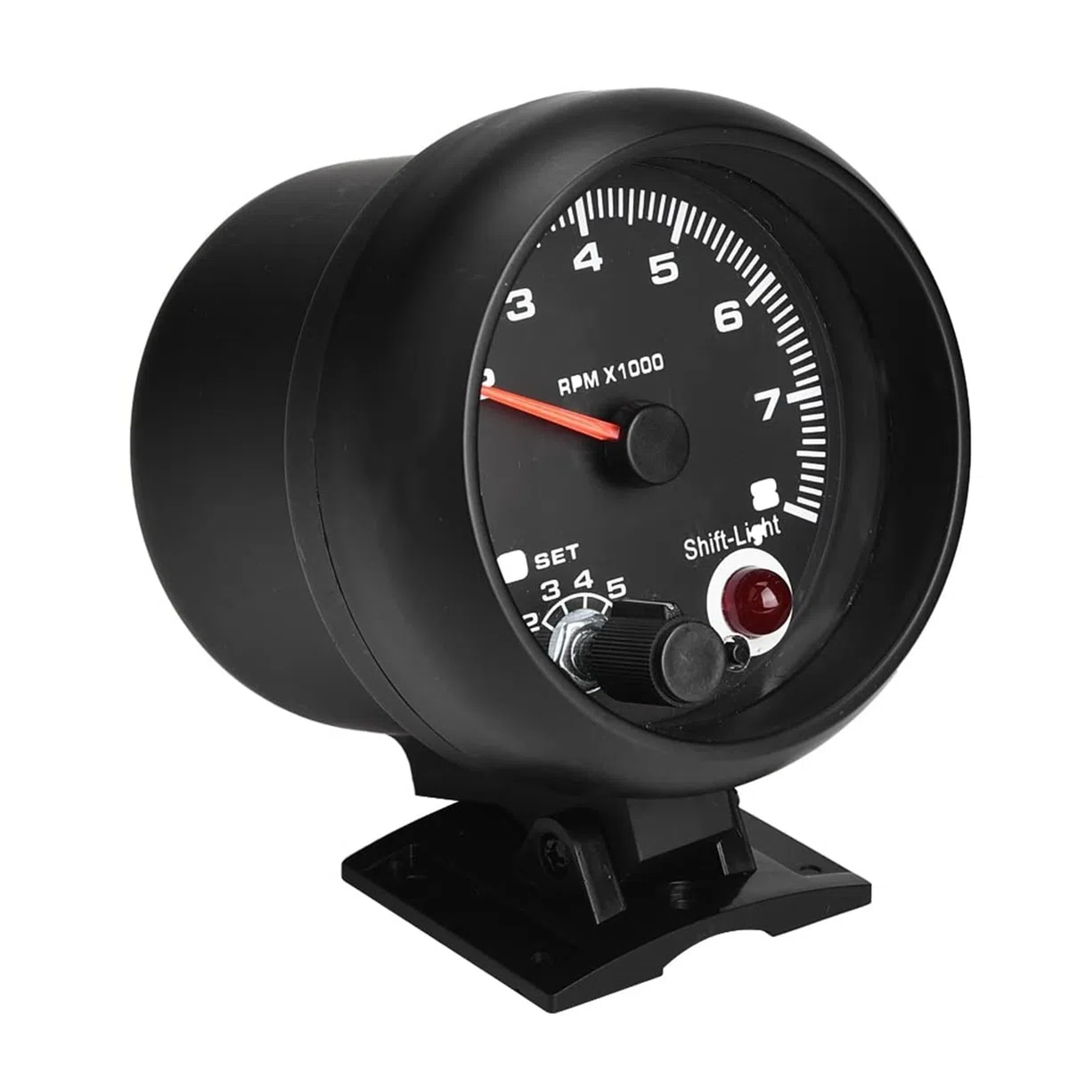 Tacómetro Universal 12V, 0-8000 RPM, Contador de Revoluciones, Medidor de Tacómetro, Luz de Cambio LED