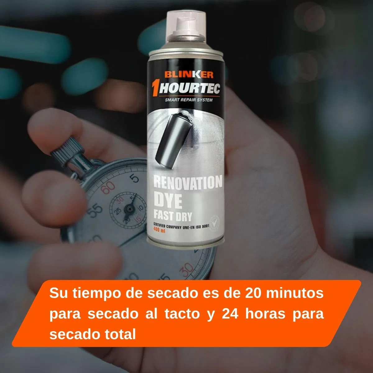 Blinker - Pintura Spray para Textiles - Tinte Colorante Restaura y Revitaliza Alfombrillas Tapizado Textil Moquetas - Adhesión Duradera Secado Rápido - Color Negro - 400ml