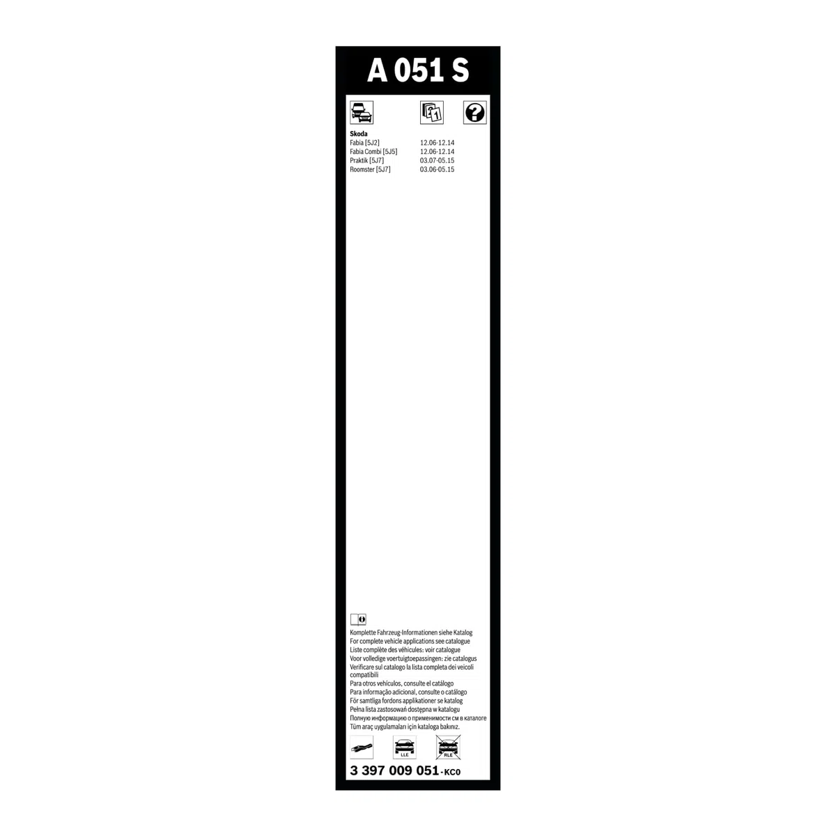 BOSCH Wischerblatt Aerotwin Spoiler A051S 3397009051