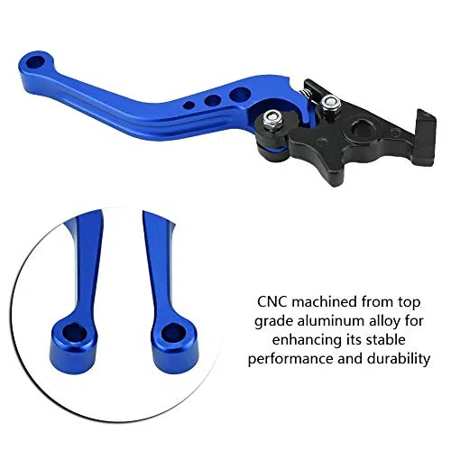 Elerose 22 mm 7/8 "aluminio CNC embrague de freno de tambor universal de motocicleta CNC 7/8 "(azul)