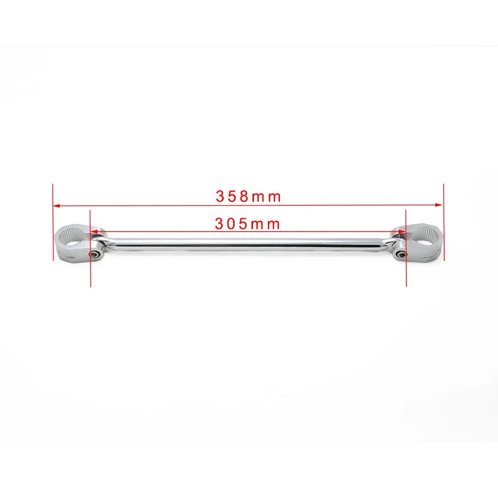 Fast Pro - Barra de equilibrio ajustable para manillar de moto, 22 mm, color plateado