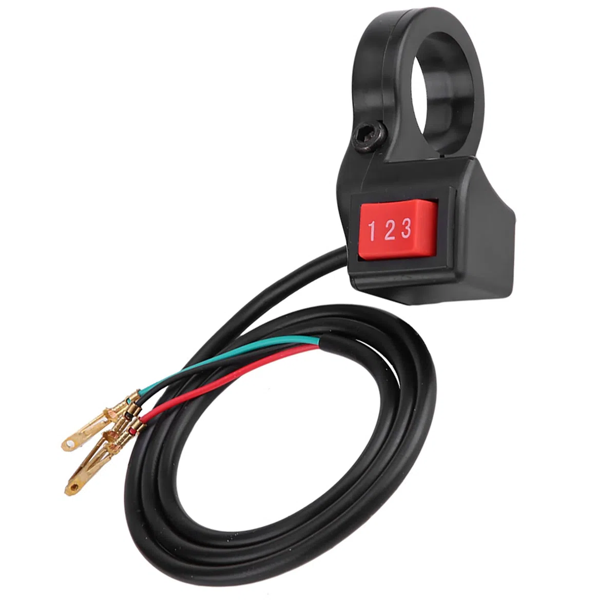 Interruptor de Botón de Encendido y Apagado, Fydun Motocicleta Eléctrica Interruptor de Módulo de 3 Velocidades para Motocicleta E-bike Scooter 22mm 7/8 pulgadas Manillar