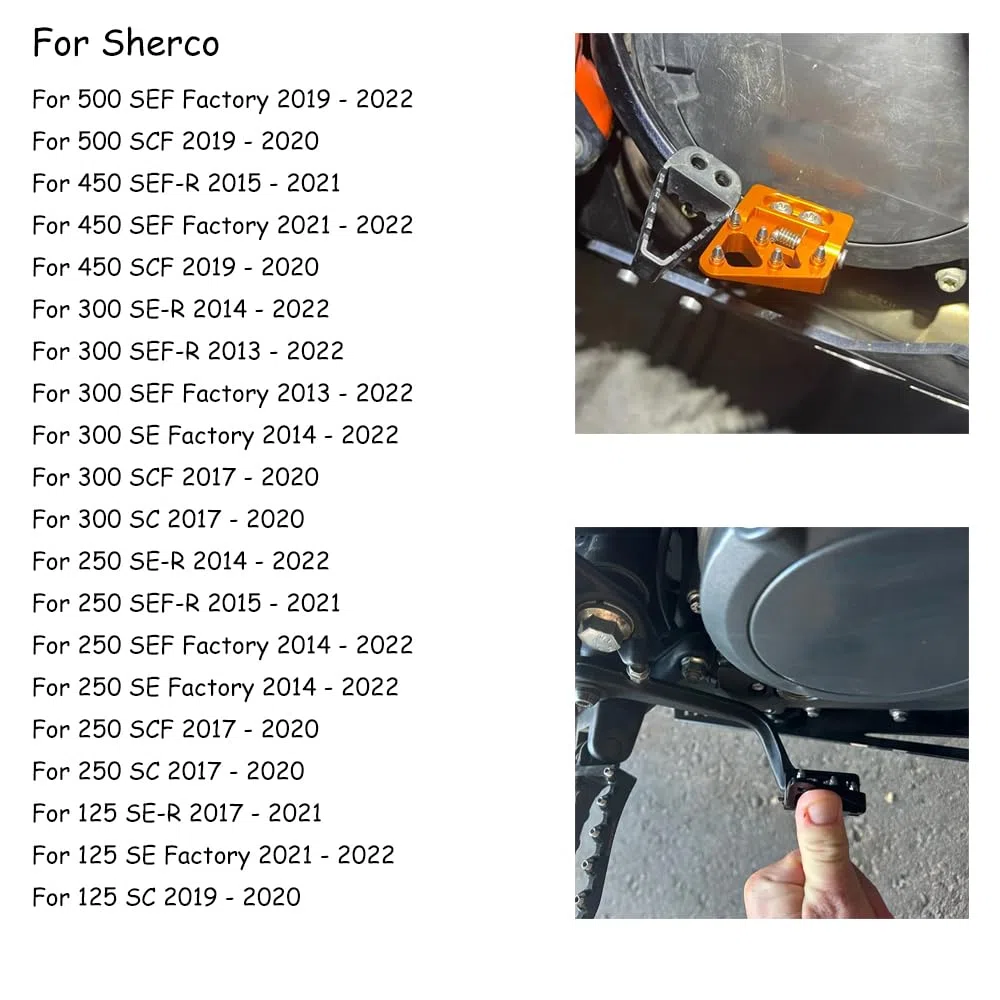 Pedal Pedales de Freno trasero plegable para motocicleta placa punta para 390 690 790 890 990 950 1050 1090 1190 1290 Super Adventure ADV 125-530 SX EXC XC F Husqvarna Sherco Beta GasGas Husaberg