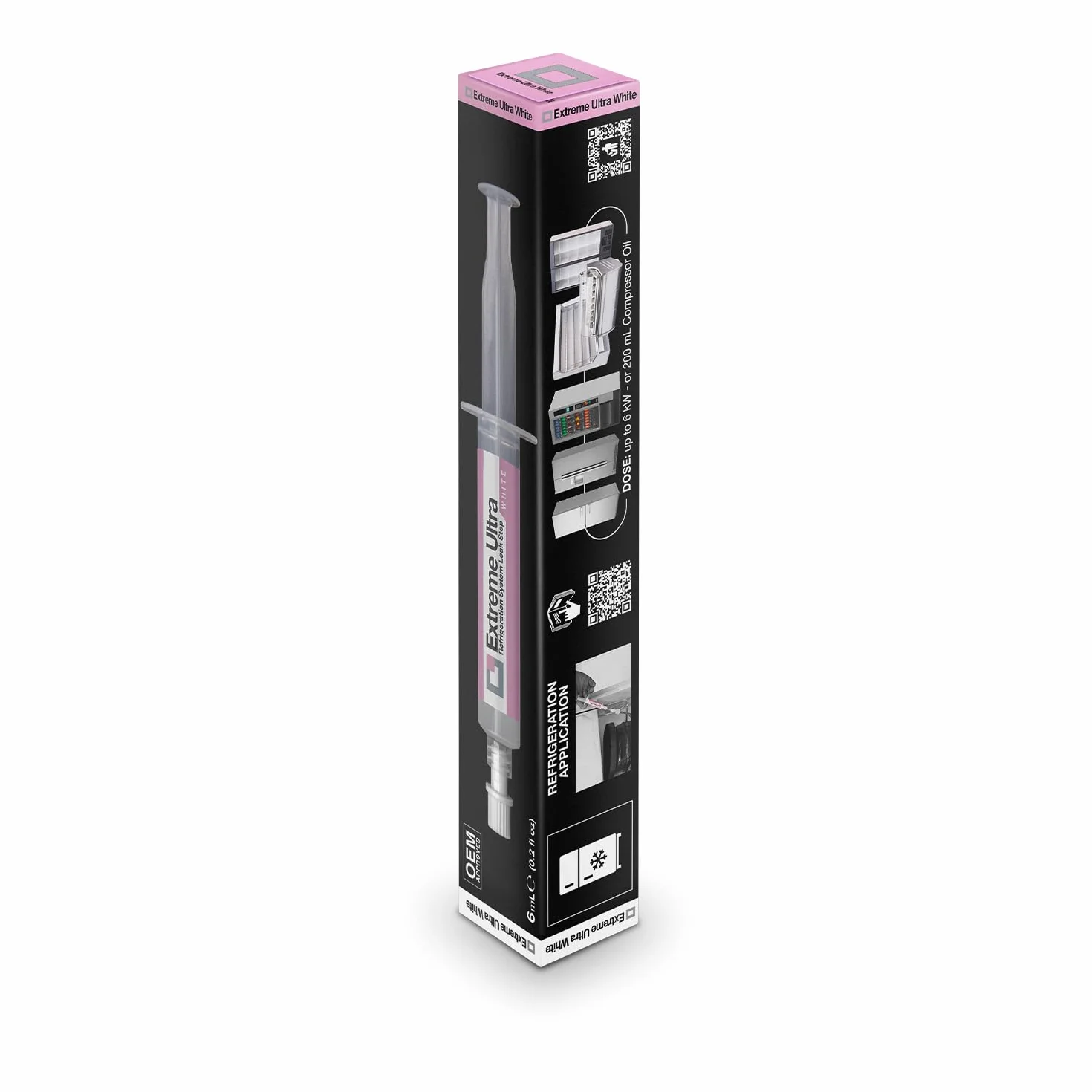 Extreme White Ultra, Sellador de Fugas para Sistemas de Refrigeración con R600 - R290 (Adaptador 1/4 SAE)