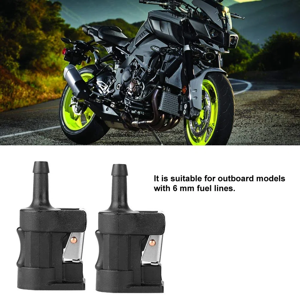 Conector rápido de línea de combustible hembra de 6 mm para motor marino OMC Motor de barco Adaptador de manguera de combustible Ajuste para Yamaha fueraborda