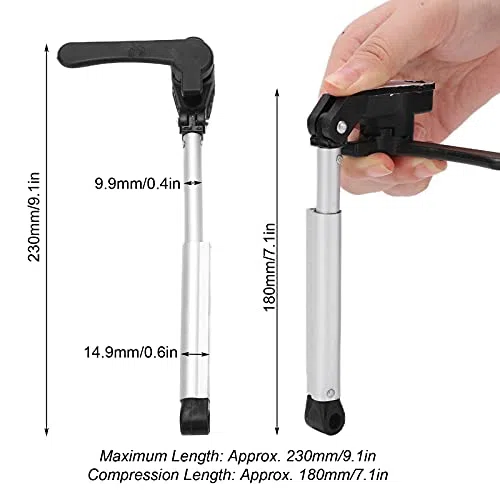 Varilla de Soporte de Ventana de RV Telescópico, Soporte de Tapa de la Ventana RV, Puntal de Elevación de Aleación de Aluminio para Yate de Caravana, Rebota Automáticamente,