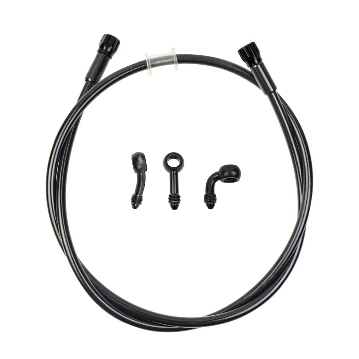 Manguera universal de aceite de freno hidráulico CNC Craft disponible en 400 mm a 2400 mm, orificio de montaje M10, accesorios giratorios para scooters, motocicletas, ATV, vehículos todoterreno
