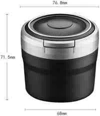 Cenicero de Coche para Audi A3 2005-2007 Portatil Sin Humo de Acero Inoxidable con Tapa autoextinguible,C