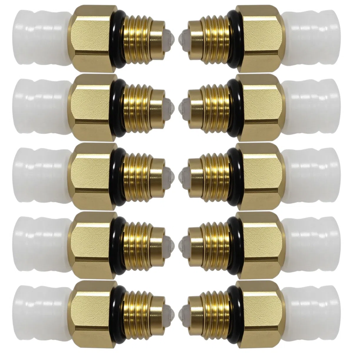 10 válvulas de aire de suspensión de aire M8 x 1 para Benz W251 W164 W212 W211 W220 W221 nuevo tubo conector de resorte de suspensión de aire accesorios de latón 1643200625 1643200725