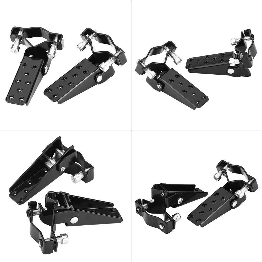 VOBOR Estriberas Universal Scooter, Reposapies Pasajero para Moto, Reposapiés de Marco de Motocicleta
