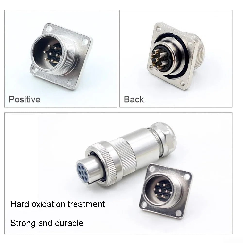 Conector de válvula proporcional de freno, conectores de herramienta de purga de válvula con IP67 clasificado 4 6 7 opciones de pin para REXROTH para MOOG para PARKER (7pin)
