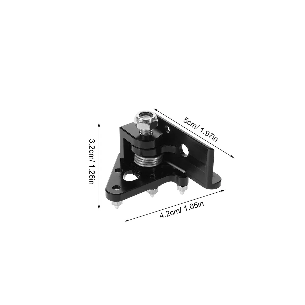 Reposapiés Trasero de Motocicleta de Aleación de Aluminio Negro Pedal de Freno para Moto Todoterreno Atv Soporte Ergonómico Antideslizante para Conducción Segura y Resistente