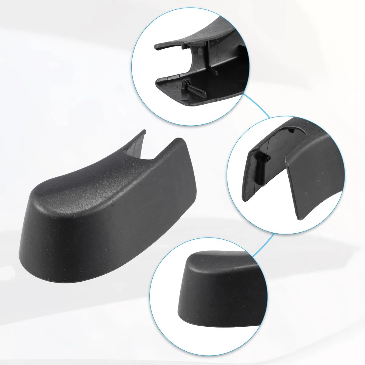 X AUTOHAUX 1uds Trasero Parabrisas Limpiaparabrisas Brazo Tuerca Cubierta Tapa para BMW X1 X2 Negro
