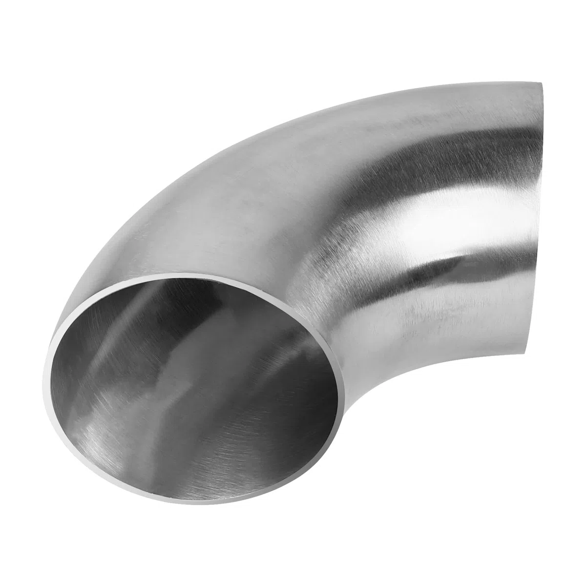LALAGO Doblado de Acero Inoxidable, Codo de Tubo de 90 Grados 76mm, Codo de Escape de Tubo, Codo de Doblado de Acero SS304 para Escape, Tubo de Doblado, Codo de Ángulo de 90° (90°, 3 inch)