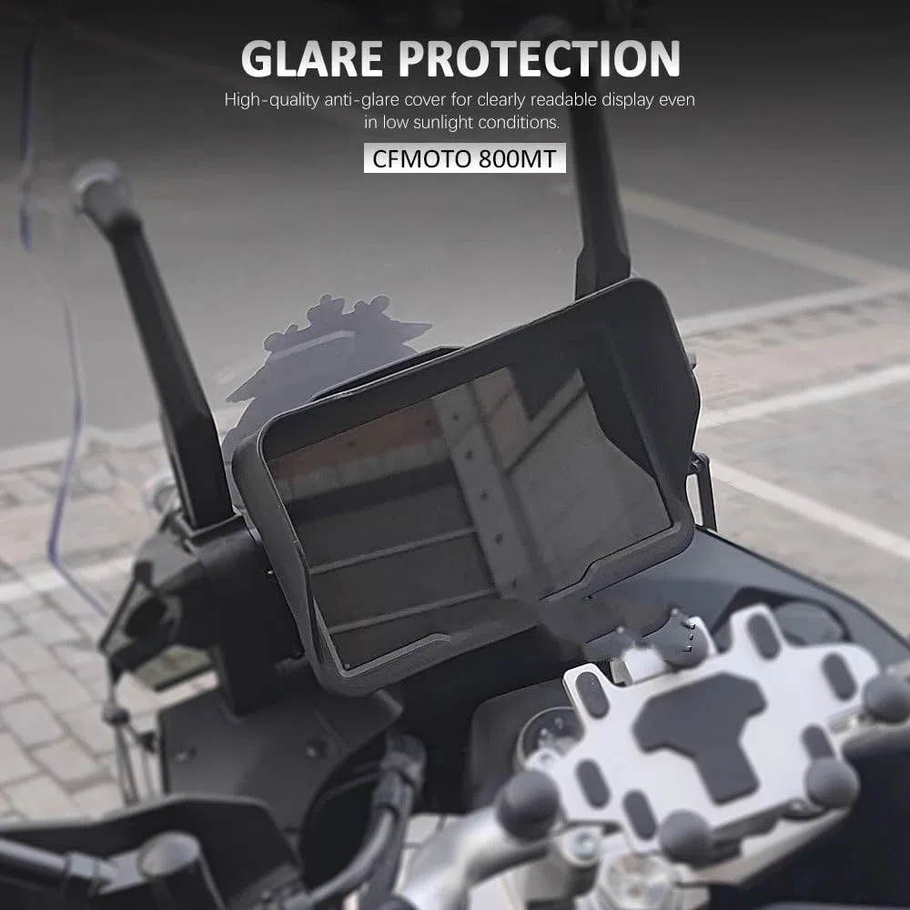 For CFMOTO, for 800MT 800 MT 800mt Sombrero de instrumento Visera solar Protección contra reflejos Cubierta del medidor Protector de marco Protector de sombrilla 2021 2022 Protector de pantall