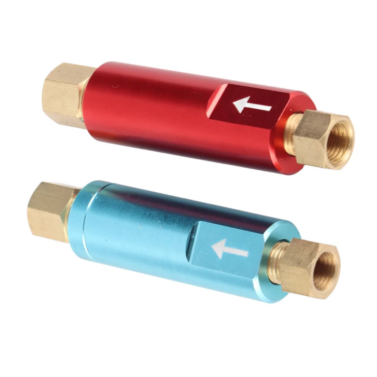2 unidades de válvula de retención de presión de freno metálica, válvula universal para coches de carrera, válvula de presión de 2 psi y 10 psi con