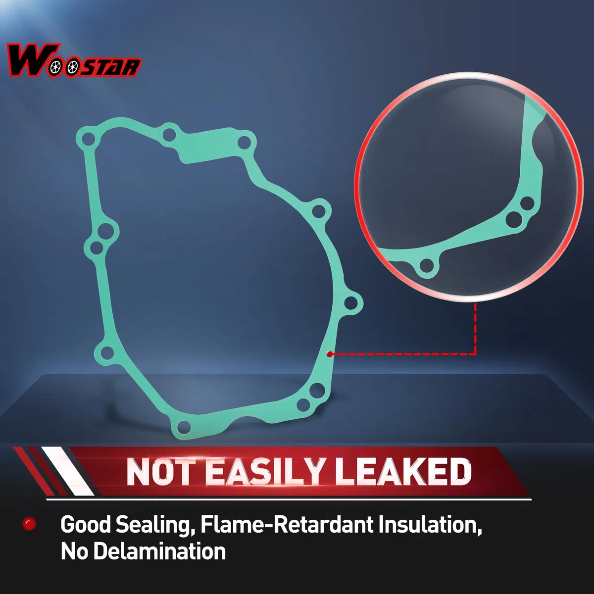 WOOSTAR Motor Cubierta del Estator Junta Reemplazo para 2003-2005 YZF R6 2006-2009 R6S