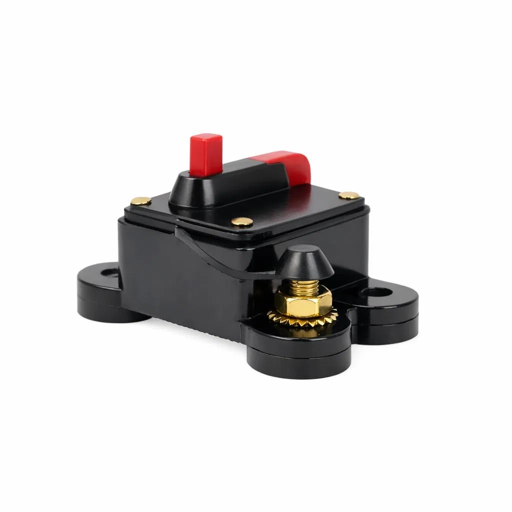 Disyuntor Impermeable, Fusible 200A 12V-24V Audio Interruptor de Circuito, Reinicio AutomáTico para Motor Auto Coche Barco Marino Bicicleta.