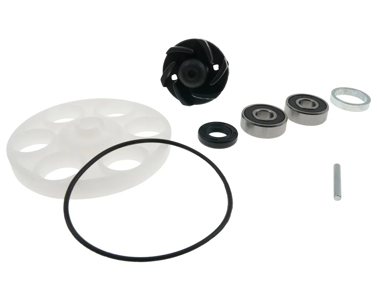 Bomba de agua 2EXTREME compatible con Yamaha Aerox 50, MBK Nitro 50, Aprilia SR50 LC, Malaguti F15/F12 LC, Jog RR 50, Benelli 491 – rueda impulsora incluida