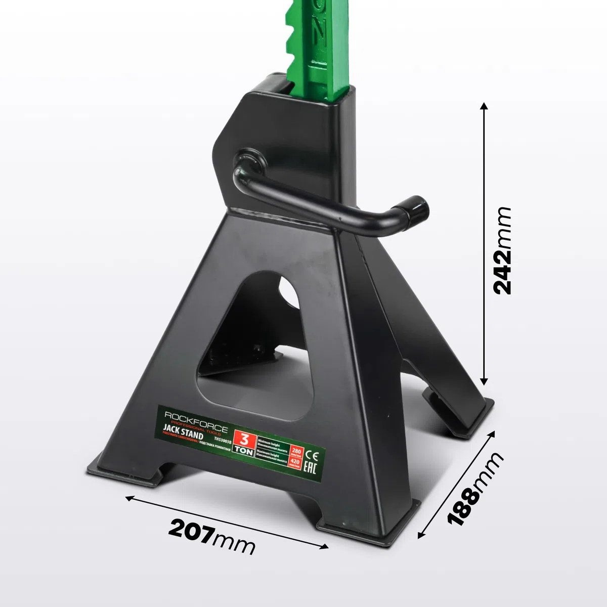 Reposapiés para coche(3TONNES-420max) - Soportes de gato estabilizadores, juego de 2 - Altura de elevación 280 mm - 420 mm. Elevador de coche - Soportes para automóviles 3 toneladas, total 6 toneladas