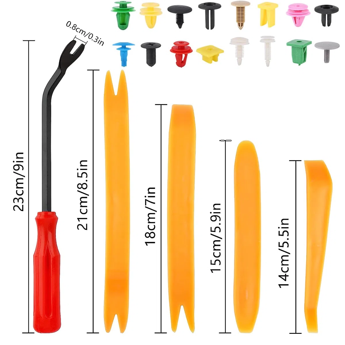 Clips Remaches Plástico Coche 1000 Piezas Clips de Fijación para Coche Grapas Plástico Auto de Nylon con Herramientas Desmontaje Clips de Coche Universal para Varios Modelos de Autos