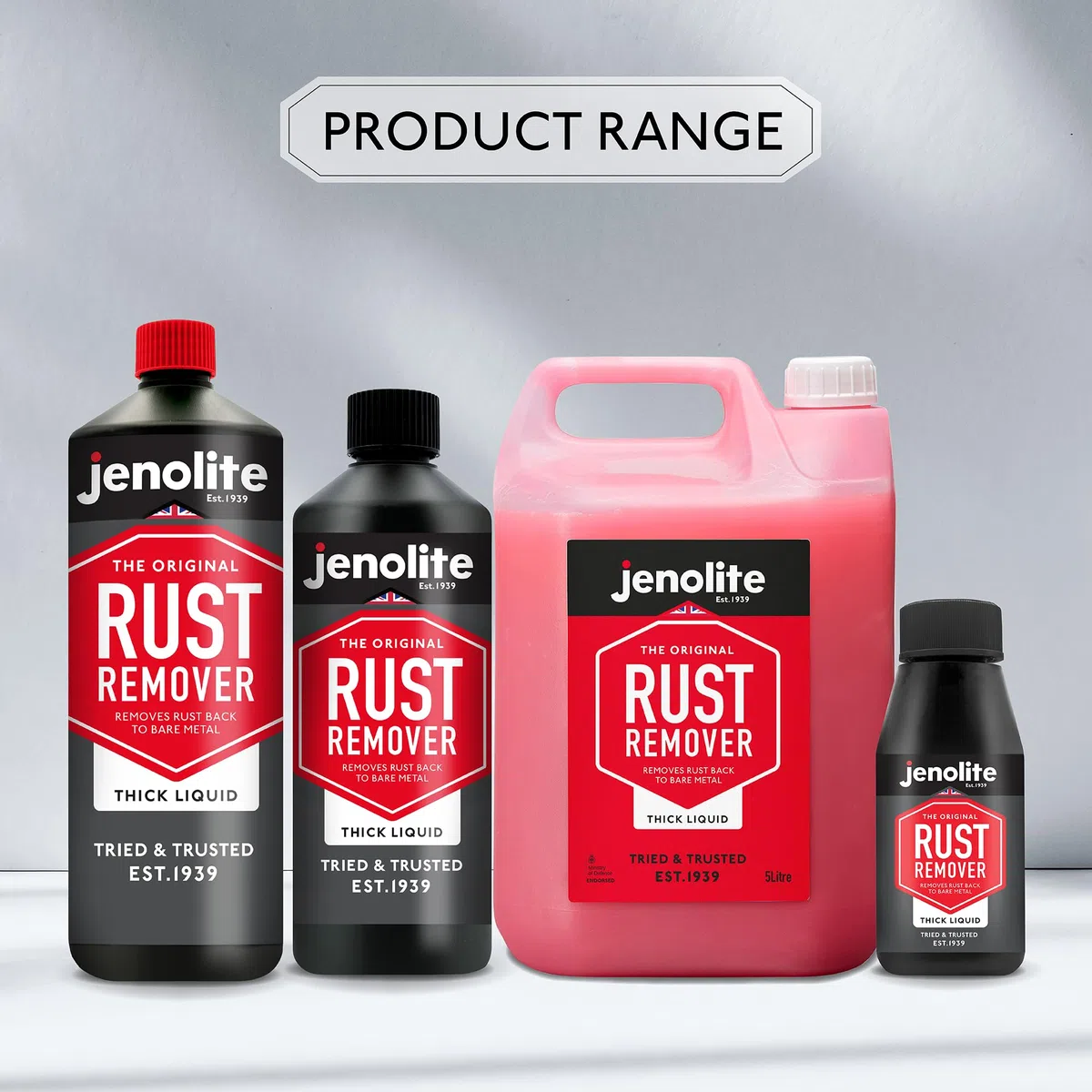JENOLITE Removedor de Óxido Líquido Espeso | 150 ml | Fórmula Antigoteo | Actúa Rápido | Elimina Óxido Hasta el Metal Limpio | Ideal Para Superficies Verticales y Metales