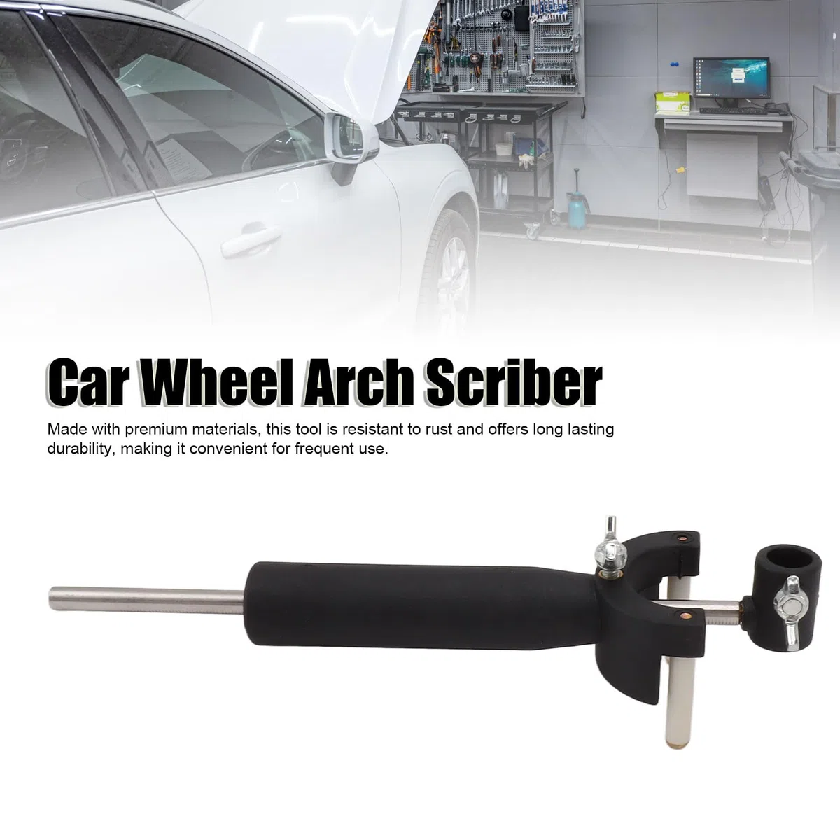 Trazador de Rueda de Coche,Herramienta de Marcador de Línea de Carrocería Ajustable de 5 a 150 Mm,para al Marcado de Líneas de la Carrocería del Vehículo