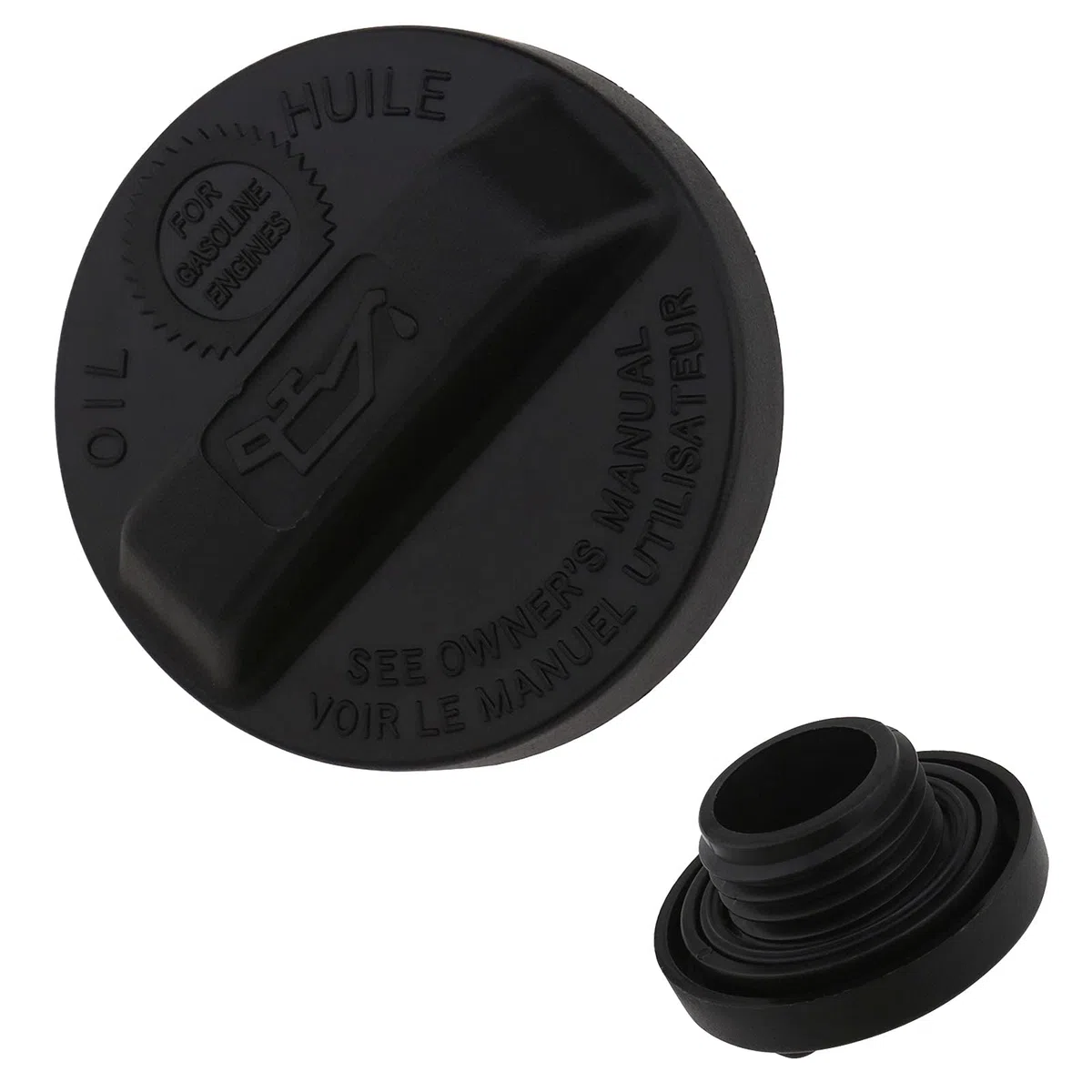 Tapa de llenado de aceite del motor Tapa del tanque Compatible con Civic Fit CR-V Element Pilot Ridgeline Accord Odyssey Acura MDX RL TL RSX 15610-RAA-A01 ABS negro