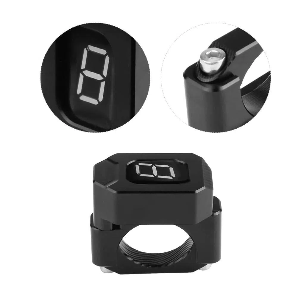 Soporte de indicador de marcha de motocicleta de 22 mm a 28,6 mm Soporte de indicador de pantalla de velocidad universal para
