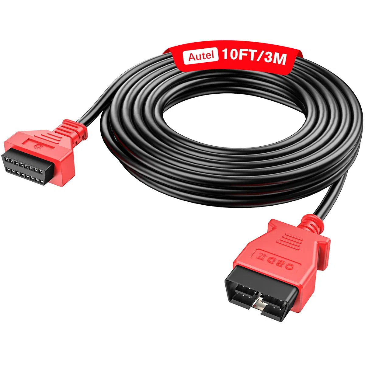 Autel Cable Extensión OBD2 9.8 Pies/ 3M, Cable Extensión Diagnóstico OBDII Macho a Hembra 16 Pines, Adaptador Cable OBD2 para Herramienta Escaneo OBD II Compatible con Todos Vehículos OBD 2
