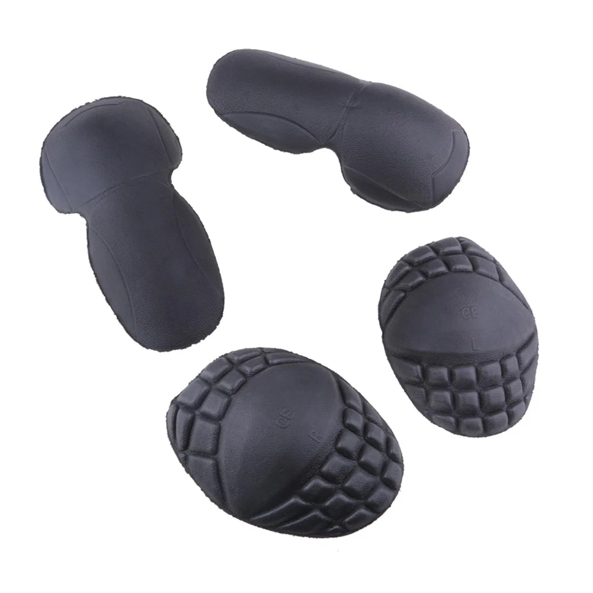 Juego de 4 coderas y hombros, protector de equitación extraíble para adultos, equipo de protección ligero de EVA para motocicleta, ciclismo, esquí, patinaje