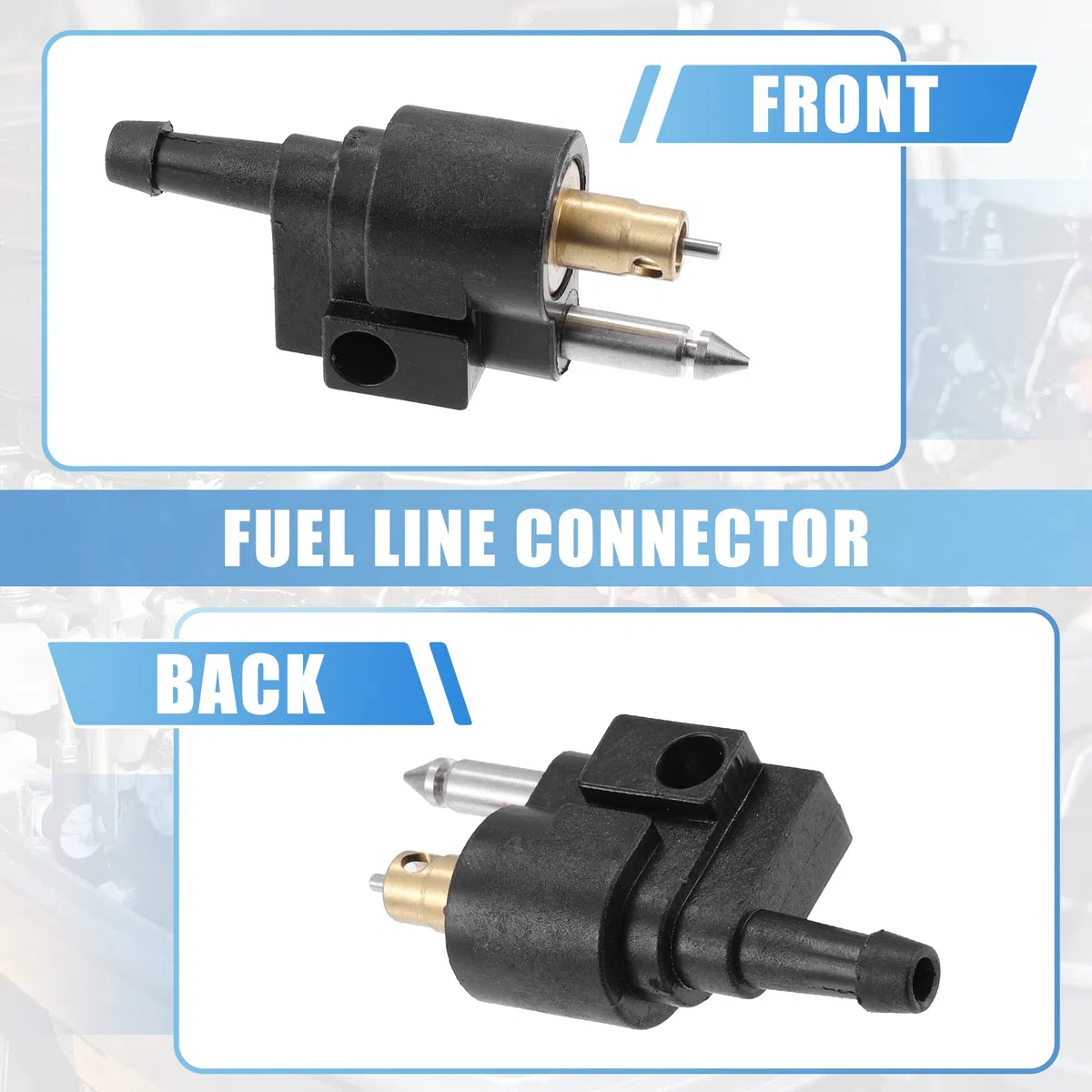 X AUTOHAUX 3uds Marino Barco Motor Combustible Línea Conector Accesorios Macho Accesorios