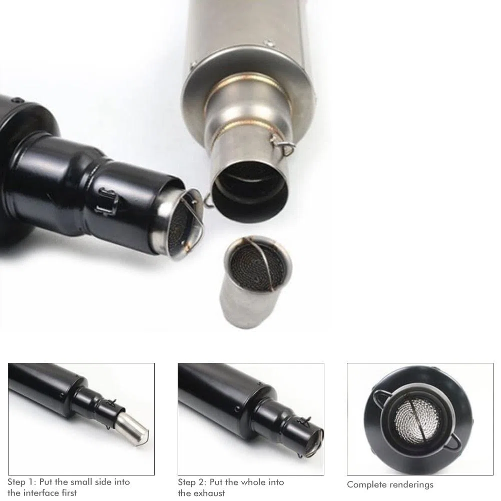 Broco DB Killer, Escape 51mm motocicleta universal tubo de escape Silenciador de ruido DB Killer Eliminator estilo 4