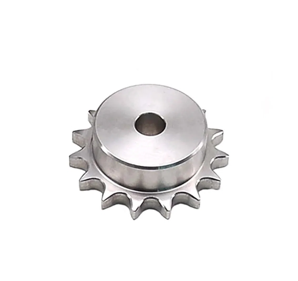 Piñón de cadena de rodillos Piñón de transmisión de cadena de acero inoxidable de 10 a 23 dientes, 10 A, paso de engranaje de cadena de 15,875 mm, rueda dentada industrial(21 Teeth)