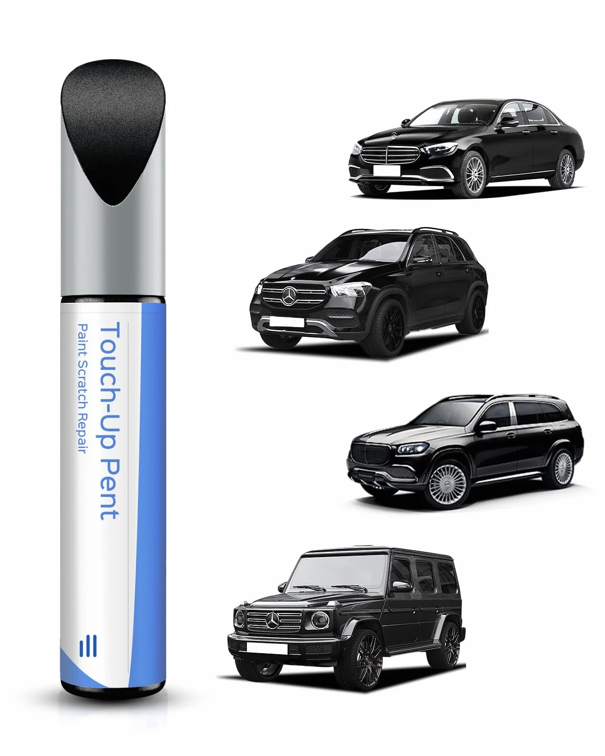 197/9197 Obsidiana Negro Metálico Pintura de retoque para Mercedes-Benz B/C/E/G/R/M/S/CL/GL/ML/SL/SL/CLK/CLS/GLC/GLE/GLK/CLS/SLC/SLK/SLS/AMG GT Series – Reparación de arañazos y astillas